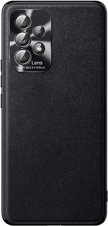 Coque Simili Cuir pour SAMSUNG Galaxy A72 Fine Elegante Protege Cameras (NOIR)