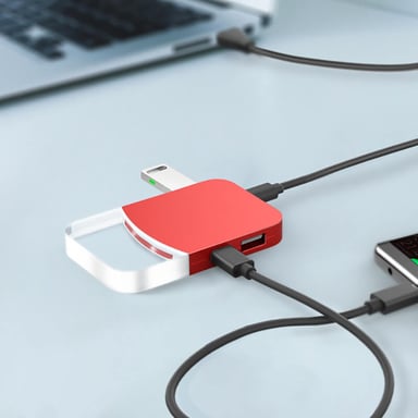 Hub Mini Ilo - rosso