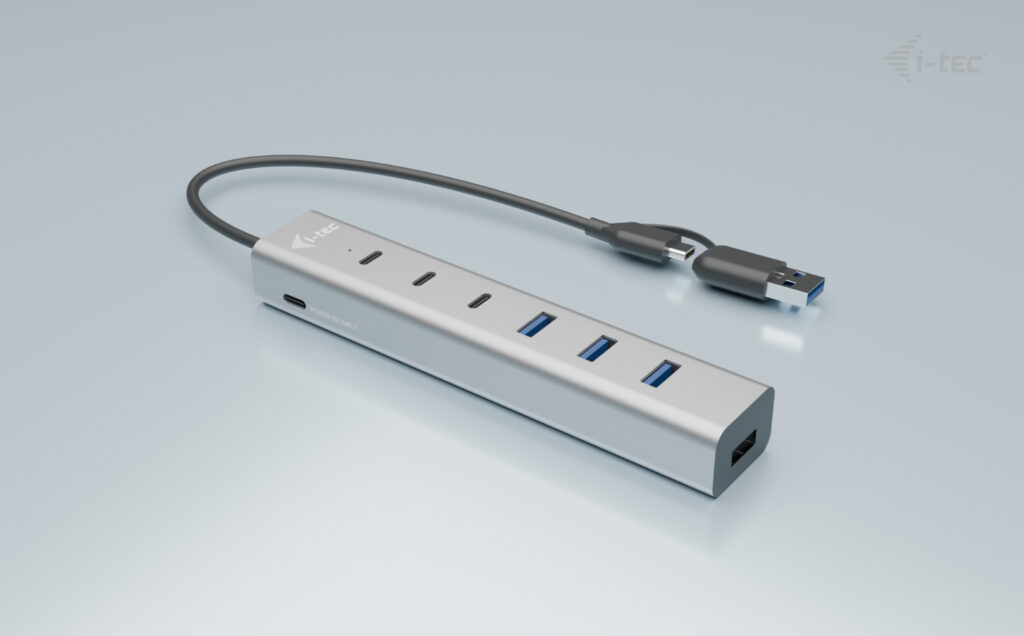 i tec USB CUSB A Charging Metal HUB 7 port 3x USB C 4x USB A Neuf - vue 3