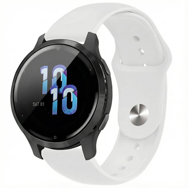 imoshion Bracelet sport en silicone - Connexion universelle 22 mm - Blanc - Neuf