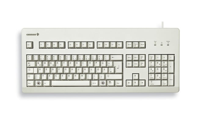 CHERRY G80-3000 teclado Universal USB AZERTY Francés Gris