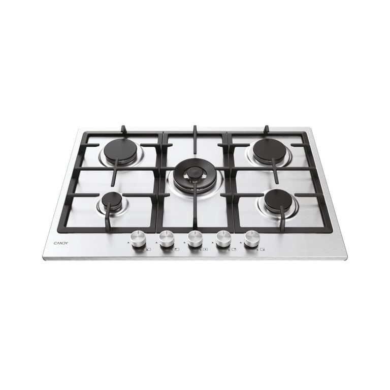 Candy Moderna CHG74WTX Acier inoxydable Intégré 74.5 cm Gaz 5 zones - vue 3