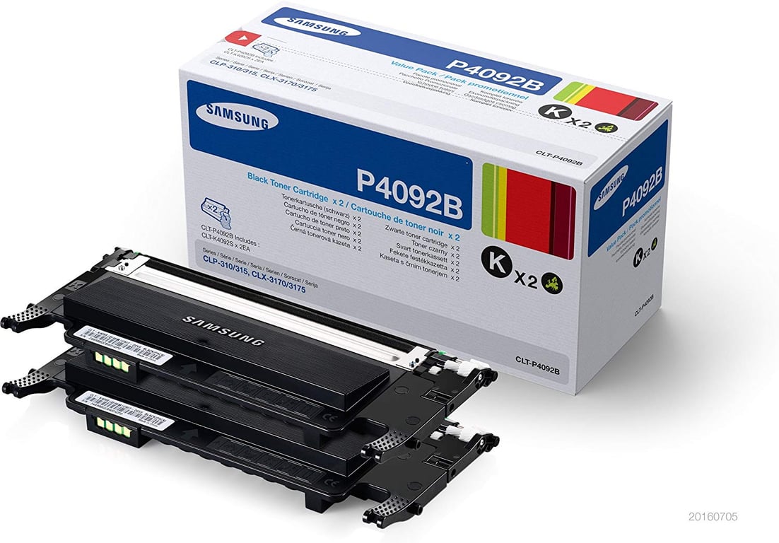 Samsung CLT P4092B Toner Pack de 2 - vue 5