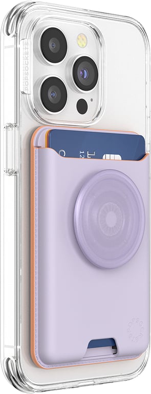 Porte cartes PopSockets PopWallet compatible MagSafe Lavande - vue 4