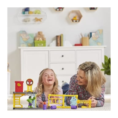 Spidey y sus extraordinarios amigos, Deconstruction site, Hulk juguete para niños a partir de 3 años