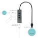 i-tec Metal HUB USB 3.0 3 porte + adattatore Gigabit Ethernet