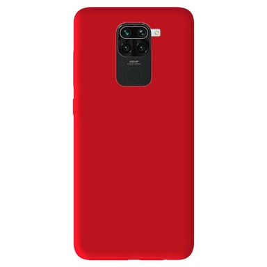 Coque silicone unie Mat Rouge compatible Xiaomi Redmi Note 9