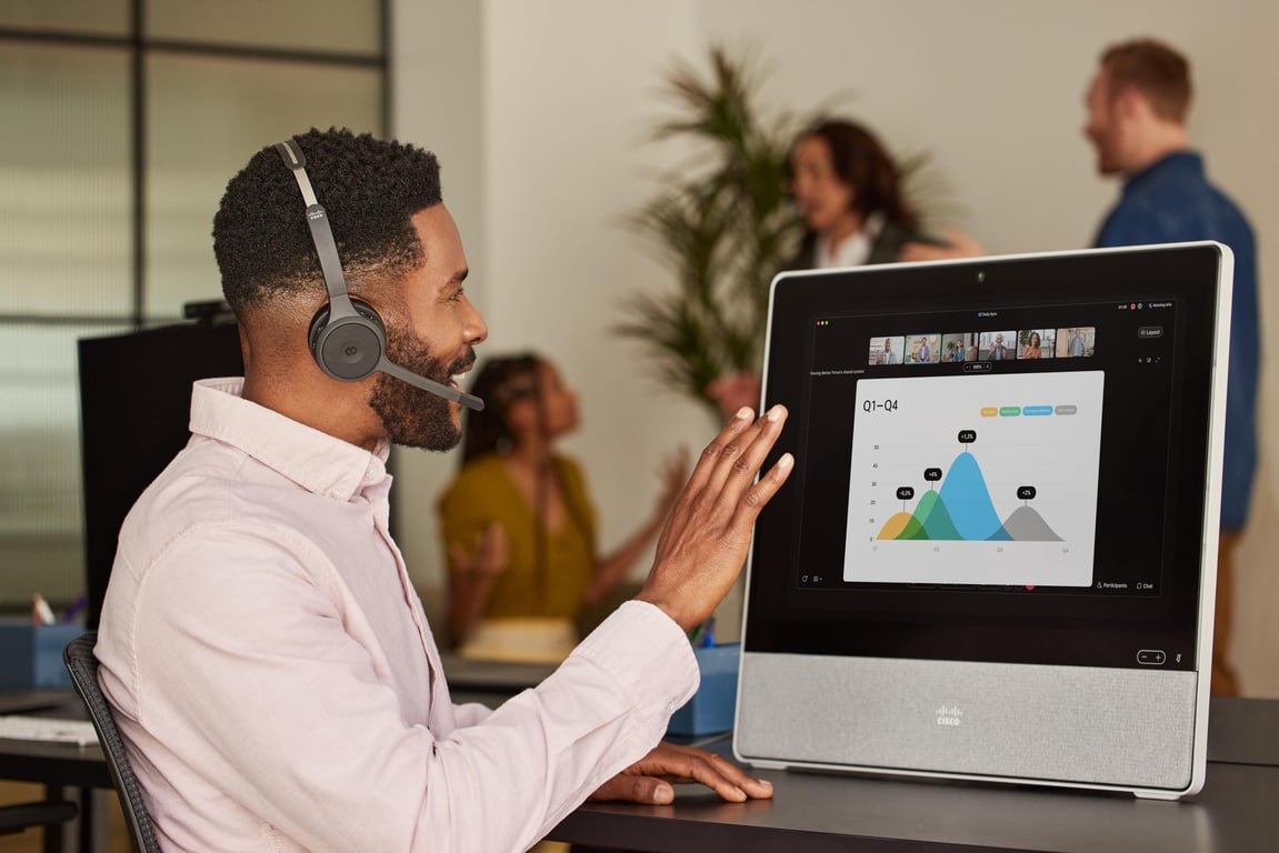 Cisco HS WL 721 BUNA C écouteurcasque Sans fil Arceau BureauCentre d'appels Bluetooth Neuf - vue 2