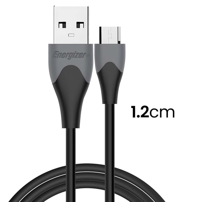 Câble USB-A vers Micro-USB 1.2m Smartphone Tablette Ultra Flexible Résistant Noir - Neuf