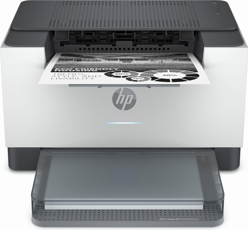 HP LaserJet Imprimante HP M209dwe, Noir et blanc, Imprimante pour Petit bureau, Imprimer, Sans fil; HP+; Éligibilité HP Instant Ink; Impression recto-verso; Cartouche JetIntelligence