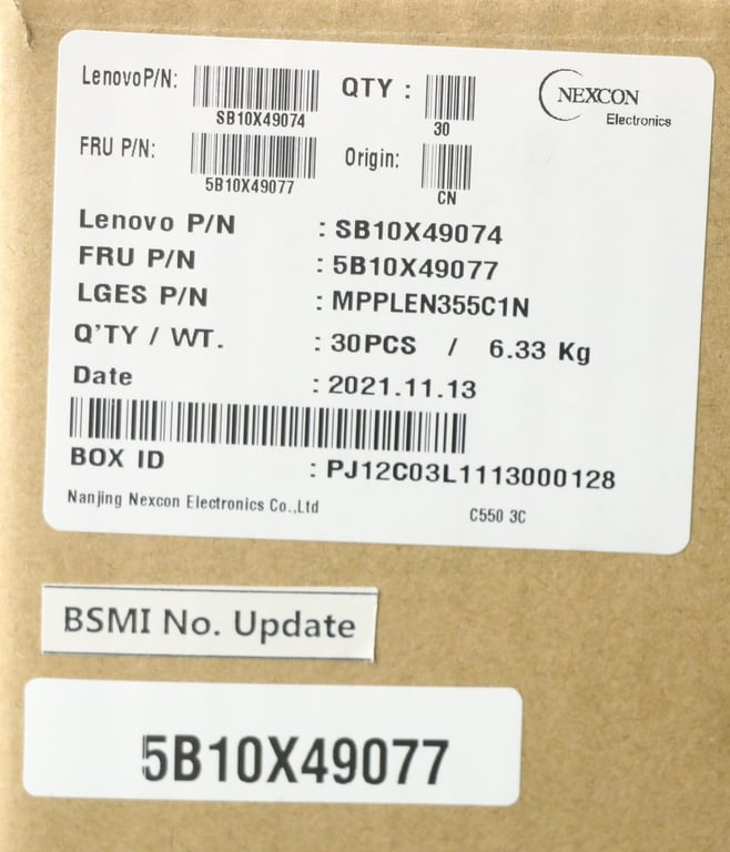 Lenovo 5B10X49077 composant de laptop supplémentaire Batterie Neuf - vue 3