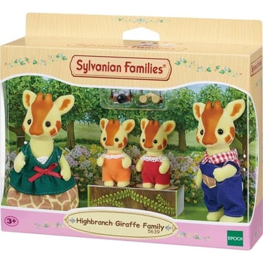 Famille Girafe - 4 personnages articulés - Orange - Mixte