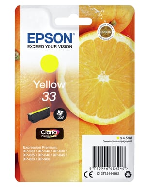EPSON Cartouche Oranges Encre Claria Premium Jaune