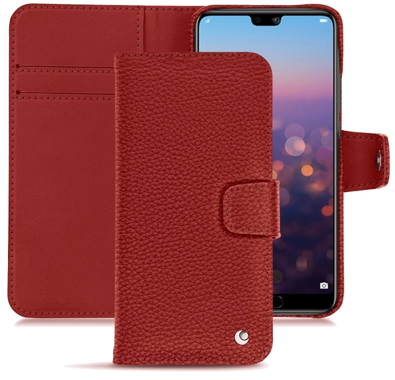 Housse cuir Huawei P20 Pro - Rabat horizontal portefeuilleRouge