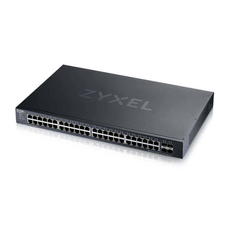 Zyxel XGS1935 Series XGS1935 52 Commutateur géré L3 Lite intelligent 48 x 101001000 + 4 x SFP+ 10 Go liaison montante Montable sur rack pour Zyxel DAC10G 1M v2 DAC10G 3M v2...