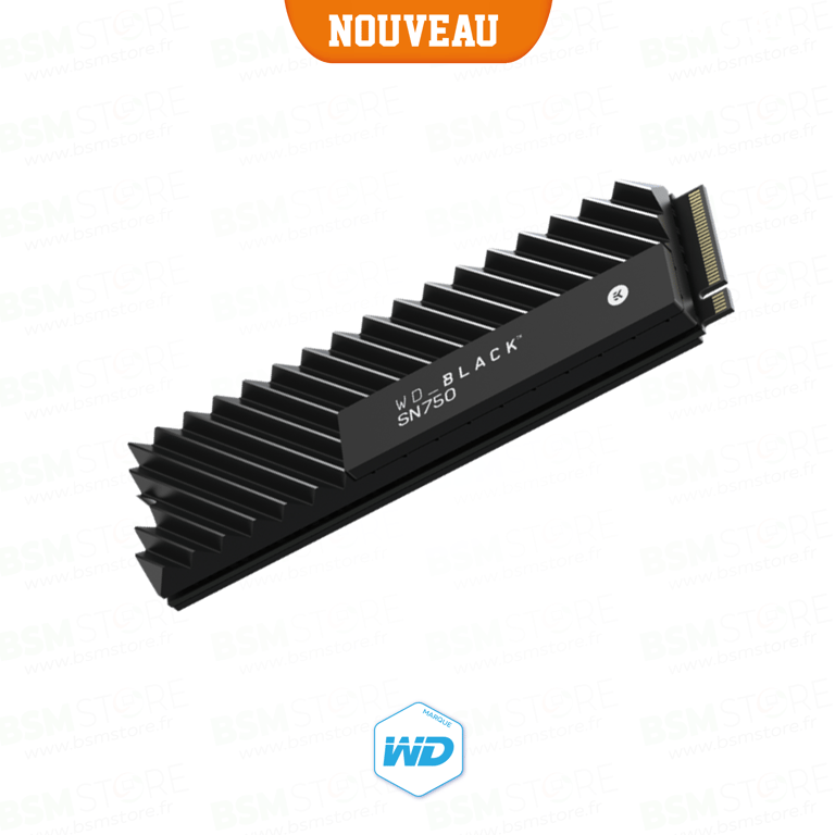 WD Black SN750 1TB with Heatsink M.2 NVMe Interface - Neuf