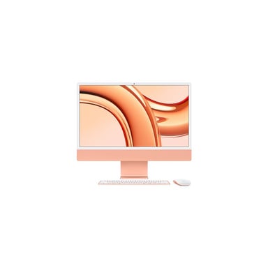 iMac Apple M3 59,7 cm (23,5'') 4480 x 2520 píxeles 8 GB 256 GB SSD PC All-in-One macOS Sonoma Wi-Fi 6E (802.11ax), Naranja