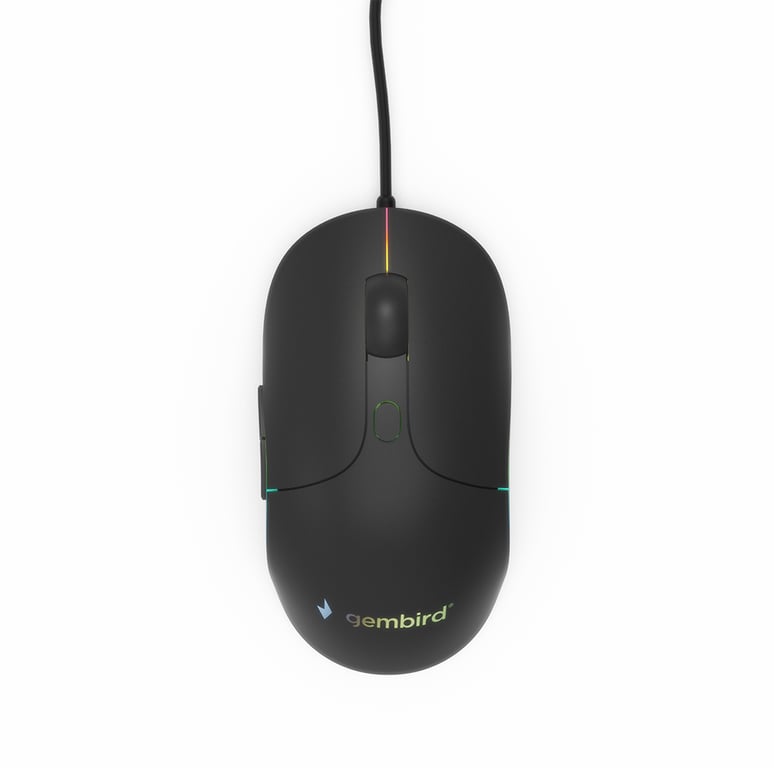 Souris Gembird MUSG-001-R – 2400 DPI, 6 Boutons, Ambidextre, USB Type-A