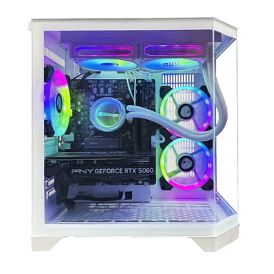 PC Gamer Avanzado - AMD Ryzen 7 5800X, RTX 5060 Ti 16GB, RAM 32 GB, M.2 1 TB, Win11 Pro, WiFi, Blanco