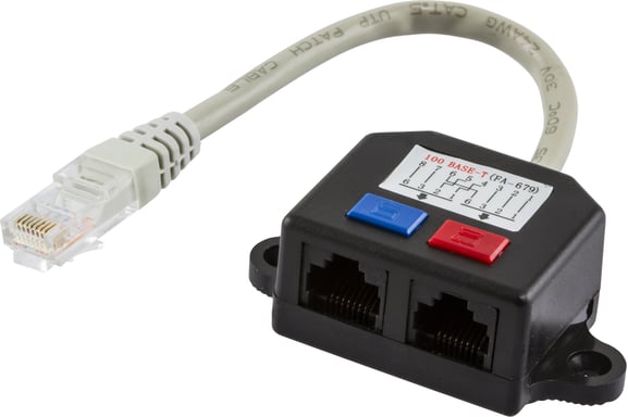 Deltaco 679-U cavo di rete Nero 0,1 m Cat5