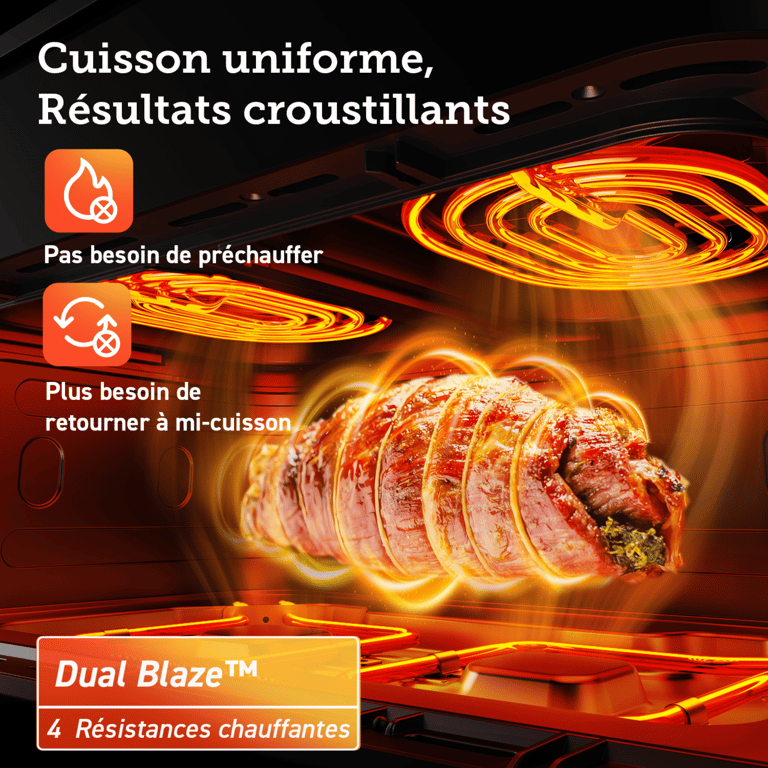 COSORI Friteuse sans huile double panier Dual Blaze Twinfry™ Chef Edition avec une capacité de Neuf - vue 2