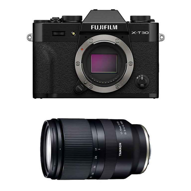 FUJIFILM X-T30 III NOIR + Objectif TAMRON 17-70mm F/2.8 Di III-A VC RXD - Neuf