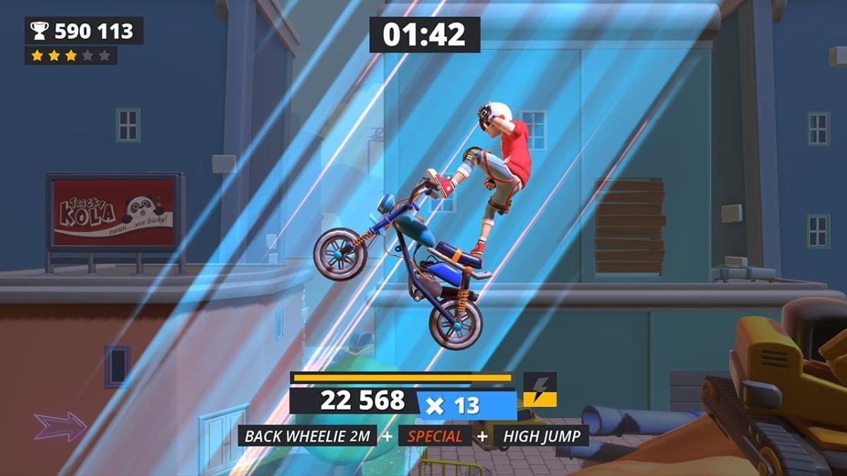 Jeu vidéo NINTENDO SWITCH Urban Trial Tricky Code de téléchargement PEGI 3+ Sport - vue 4