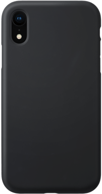 Carcasa de gel de silicona suave a prueba de golpes para Apple iPhone XR, Negro satinado