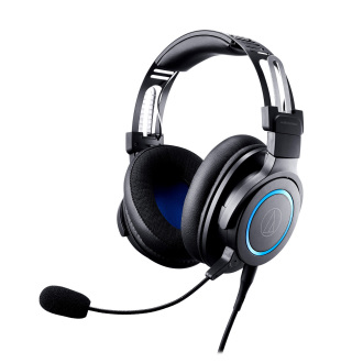 Audio-Technica ATH-G1 casque Avec fil Arceau Gaming Noir, Bleu