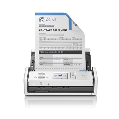Brother ADS-1800W escaner Escáner con alimentador automático de documentos (ADF) 600 x 600 DPI A4 Blanco