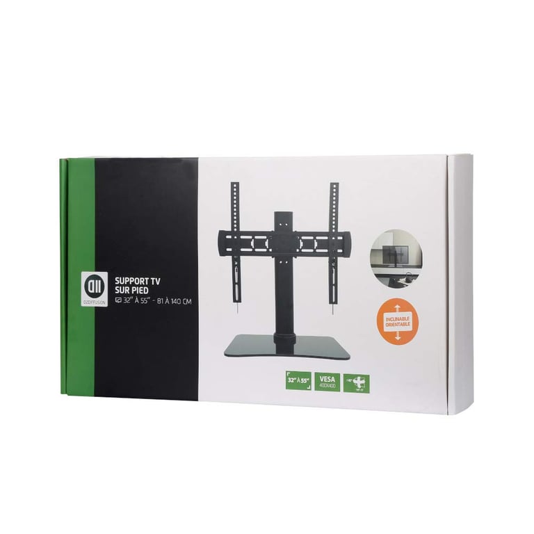 Support TV sur pied D2 Diffusion Vesa 400*400 Inclinable Métal - vue 3