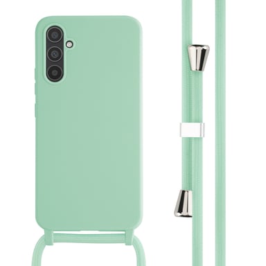 imoshion Coque en silicone avec cordon pour Samsung Galaxy A34 (5G) - Vert menthe
