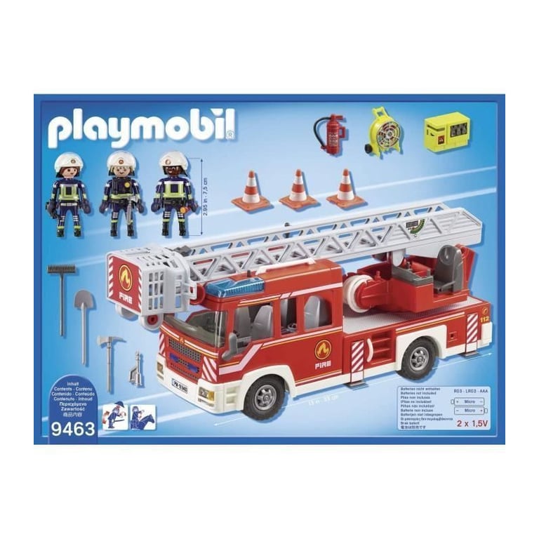 PLAYMOBIL 9463 - City Action - Camion de pompiers avec echelle pivotante - Nouveaute 2019 - Neuf