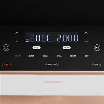 Friteuse à air Cosori DualBlaze TwinFry 10 L sans huile CAF-TF101S double zone blanc
