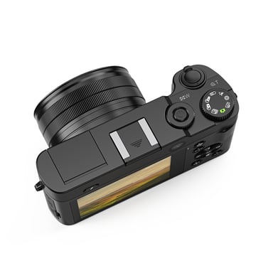 Caméra numérique 4K avec deux objectifs, carte mémoire de 32 Go (DC218)