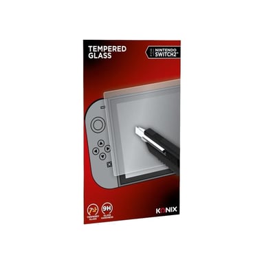 Protection d'écran verre trempé - KONIX - Nintendo Switch 2 - Anti-bulle - Anti-rayures - Indice de dureté 9H - 100 % transpa