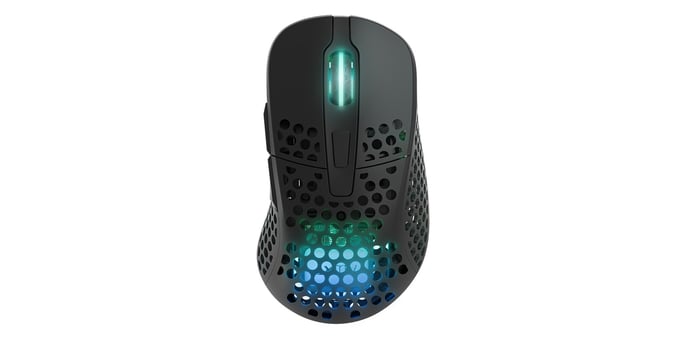 CHERRY XTRFY M4 RGB ratón Juego mano derecha RF Wireless + USB Type-C Óptico 19000 DPI