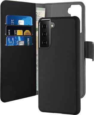Folio Coque Magnétique Samsung Galaxy S21+ 5G 2 en 1 Noir Puro