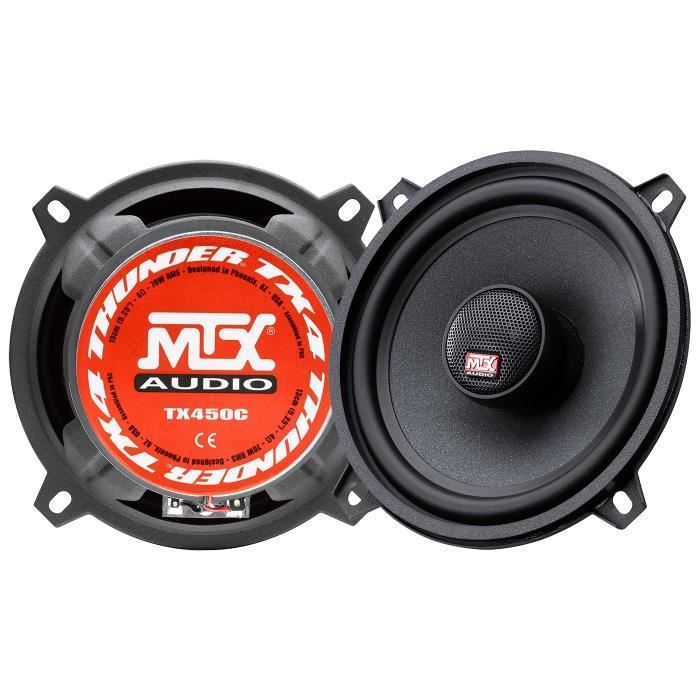 Haut-Parleurs Coaxiaux MTX TX450C – 13cm 70W RMS Membrane Pulpe de Cellulose - vue 2