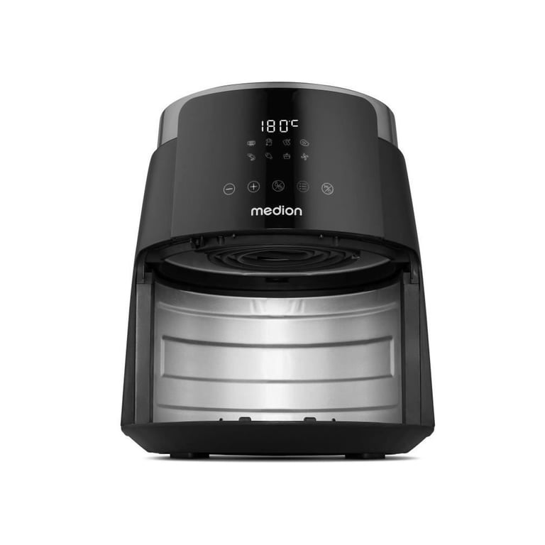Friteuse à air chaud MEDION MD13030 Acier inoxydable 47 Digitale Airfryer 60 min Jusquà 200°C - vue 4