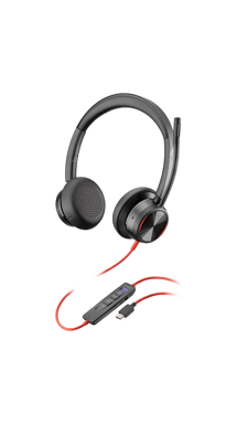 Casque USB-C HP Blackwire 8225 - Réduction du bruit - Noir
