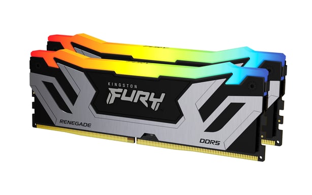 Kingston Technology FURY 48GB 8400MT/s DDR5 CL40 CUDIMM (Kit de 2) Renegade RGB Silver XMP