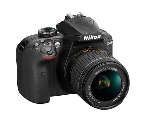 Nikon D3400 + AF-P DX 18-55 mm 1:3.5-5.6G VR Kit fotocamera SLR 24,2 MP CMOS 6000 x 4000 pixel Nero