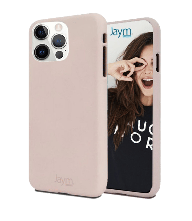 JAYM - Coque Silicone Soft Feeling Rose Sable pour Apple iPhone 12 Pro Max (6.7) ? Finition Silicone