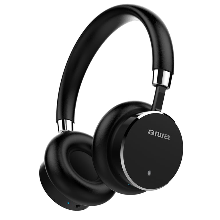 Casque Aiwa HSTBTN-800BK – Bluetooth, Annulation Active du Bruit, 10 m Portée