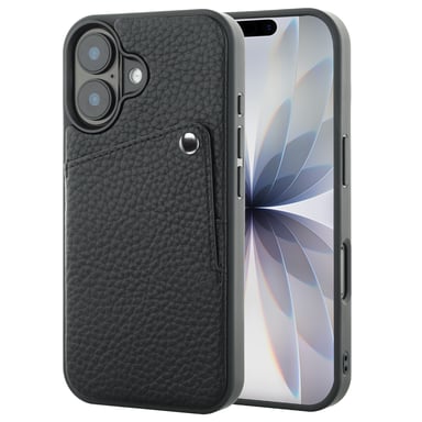 Selencia Coque Riva avec porte-cartes pour Apple iPhone 17 - Noir
