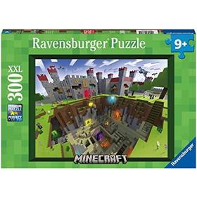 Puzzle 300 pièces : Découpe Minecraft Ravensburger France - vue 3
