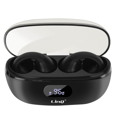 Écouteurs Bluetooth Conduction Aérienne Sans Fil Design Clip On Micro Noir