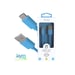 Câble iPhone / Galaxy / Google - USB vers Type-C 3A - 1,5 mètres - Collection POP - Bleu