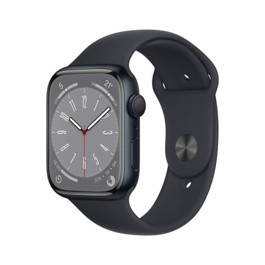 Watch Series 8 OLED 45 mm - Cassa in alluminio Midnight - GPS - Banda sportiva - Midnight